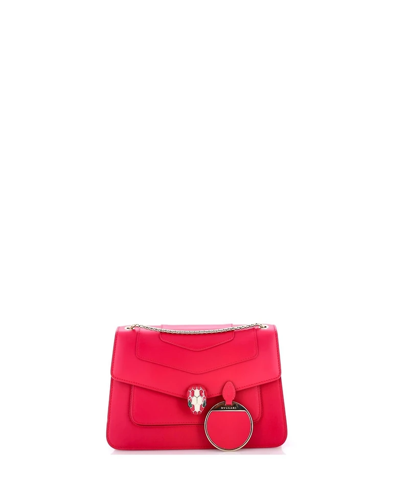 Pre-Owned Bvlgari Small Serpenti Forever Shoulder Bag Leather