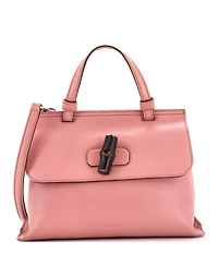 Pre-Owned Gucci Small Bamboo Daily Top Handle Bag Leather