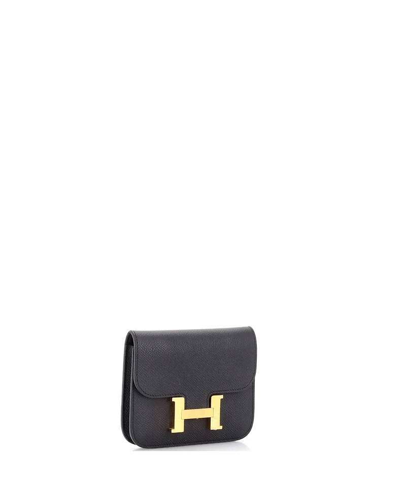 Pre-Owned Hermes Constance Slim Wallet Epsom