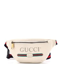 Pre-Owned Gucci Small Logo Belt Bag Printed Leather