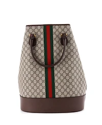 Pre-Owned Gucci Savoy Duffle Bag Gg Coated Canvas