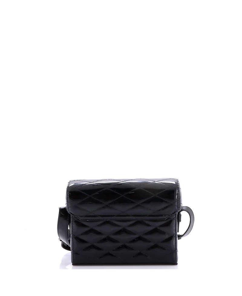 Pre-Owned Saint Laurent June Box Bag Quilted Patent