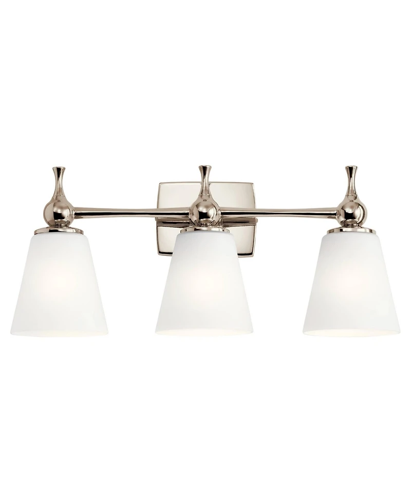 Kichler Cosabella 24"W 3-Light Polished Nickel Bath Light