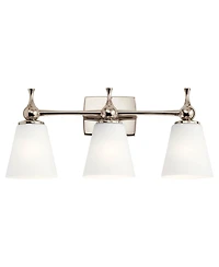 Kichler Cosabella 24"W 3-Light Polished Nickel Bath Light