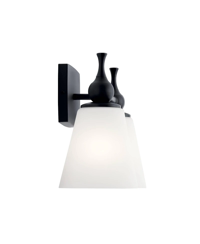 Kichler Cosabella 10 1/4" High 2-Light Black Wall Sconce