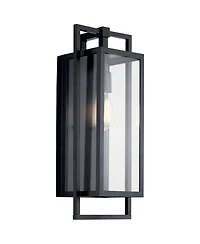 Kichler Goson 20 1/4" High Black Outdoor Wall Light