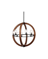 Grand Bank 28" Wide Double Wood Chandelier by Kichler