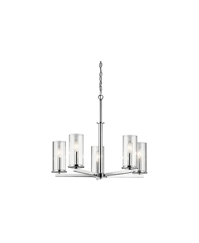Kichler Crosby 26 1/4" Wide Dual-Chrome 5-Light Chandelier