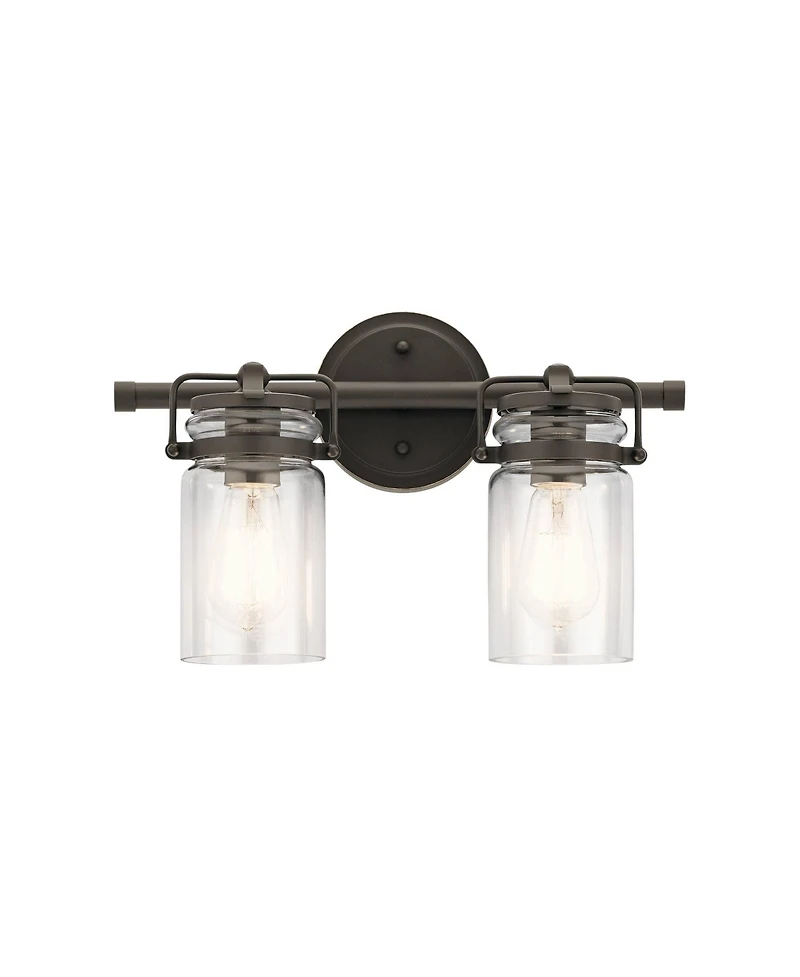 Kichler Brinley 10" High Olde Bronze 2-Light Wall Sconce