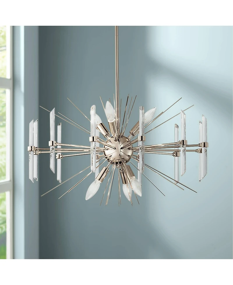 Kichler Eris 23 1/2" Wide Polished Nickel 6-Light Chandelier