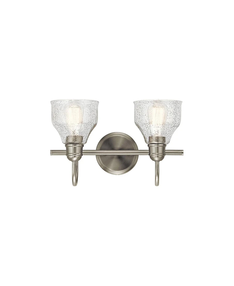 Kichler Avery 9 1/4" High Brushed Nickel 2-Light Wall Sconce
