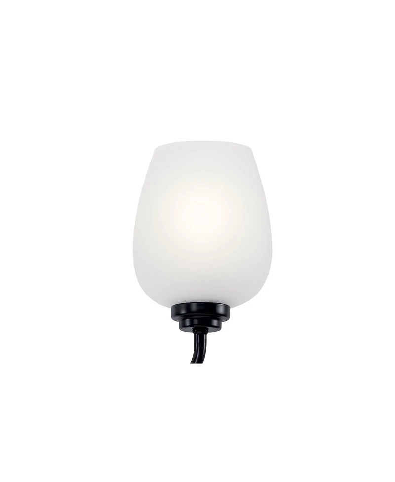 Kichler Valserrano 10 1/4" High Black 2-Light Wall Sconce