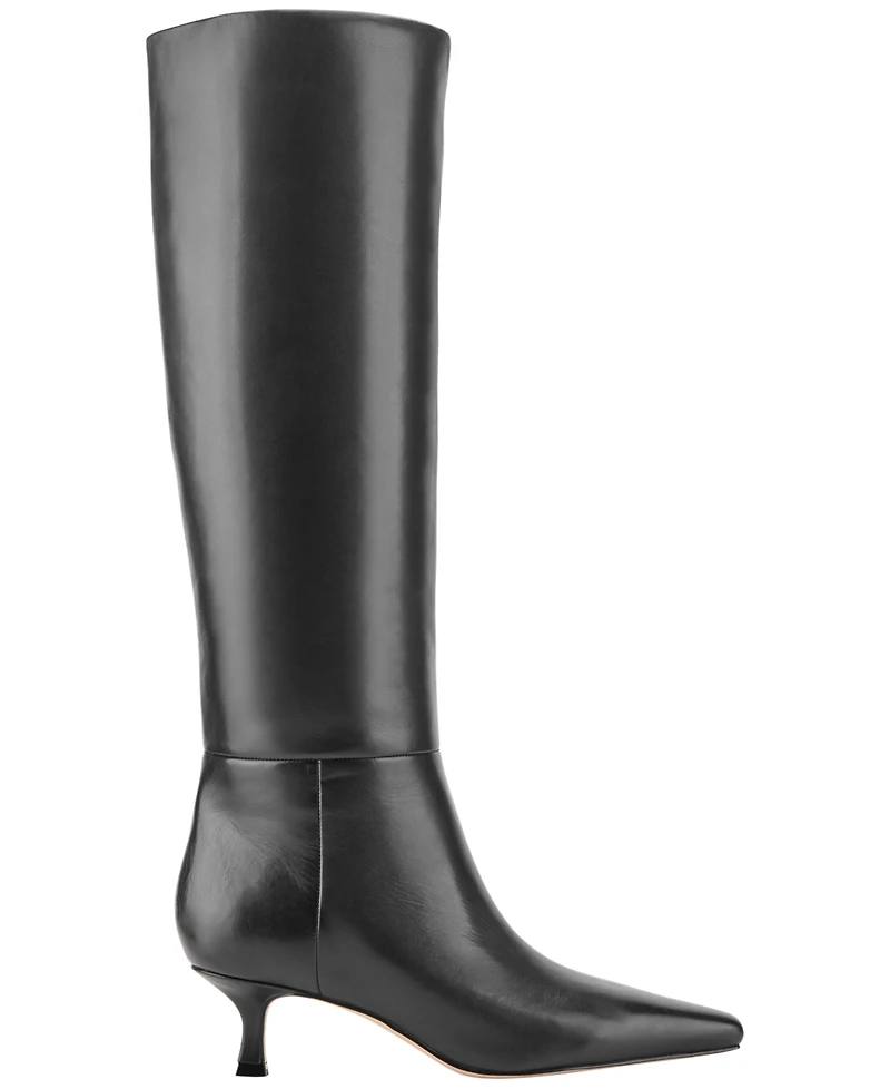 Marc Fisher Ltd Women's Kaisley Kitten Heel Tall Dress Boots