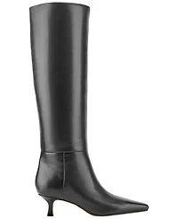 Marc Fisher Ltd Women's Kaisley Kitten Heel Tall Dress Boots
