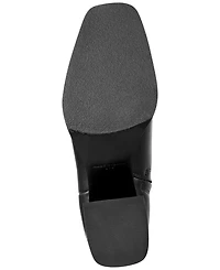 Marc Fisher Ltd Women's Milley Leather Block Heel Dress Booties