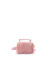 Pre-Owned Miu Miu Top Handle Vanity Case Shearling