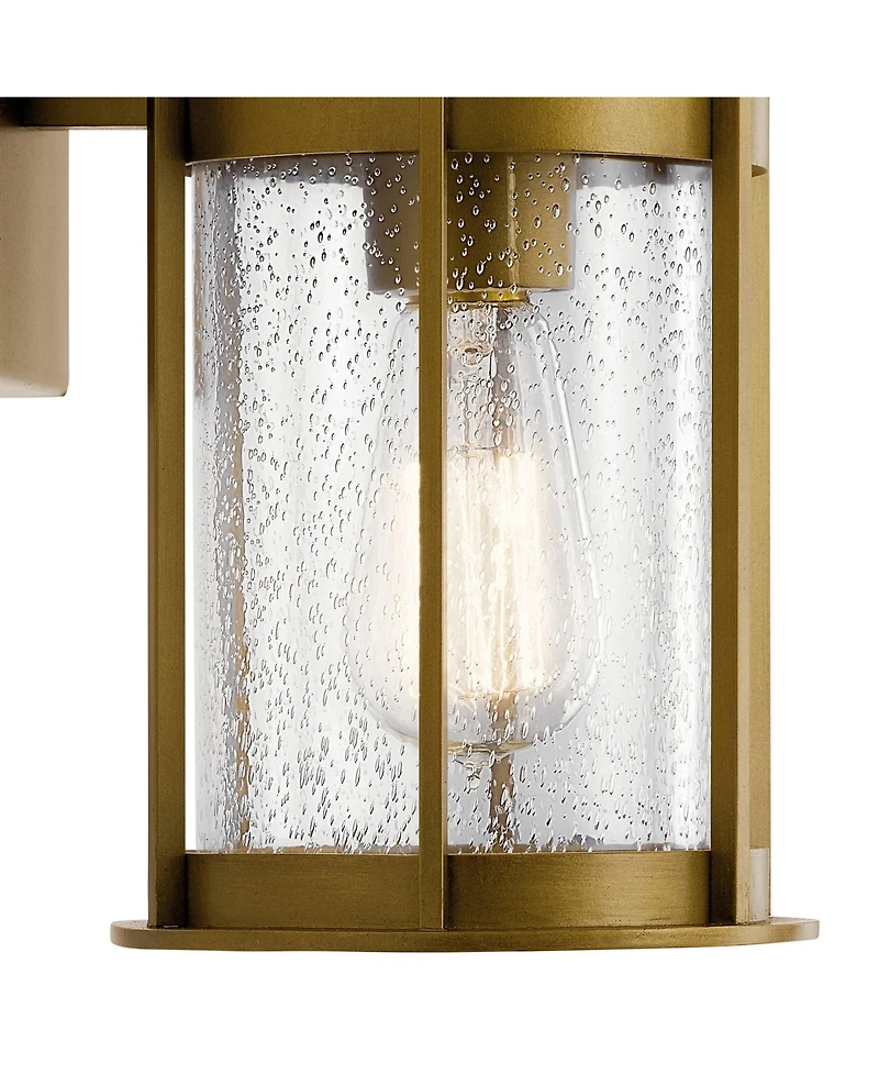 Kichler Camillo 11" High Natural Brass Outdoor Wall Light
