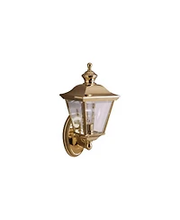 Kichler Polished Brass 15 1/2" Traditional Lantern Outdoor Wall Light