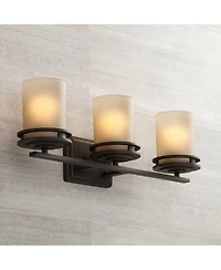 Kichler Hendrik 24" Wide 3-Light Bronze Bathroom Light Fixture
