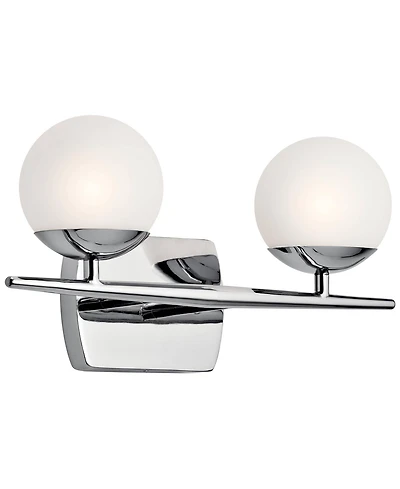 Kichler Jasper 7 3/4"H Chrome 2-Light Halogen Wall Sconce