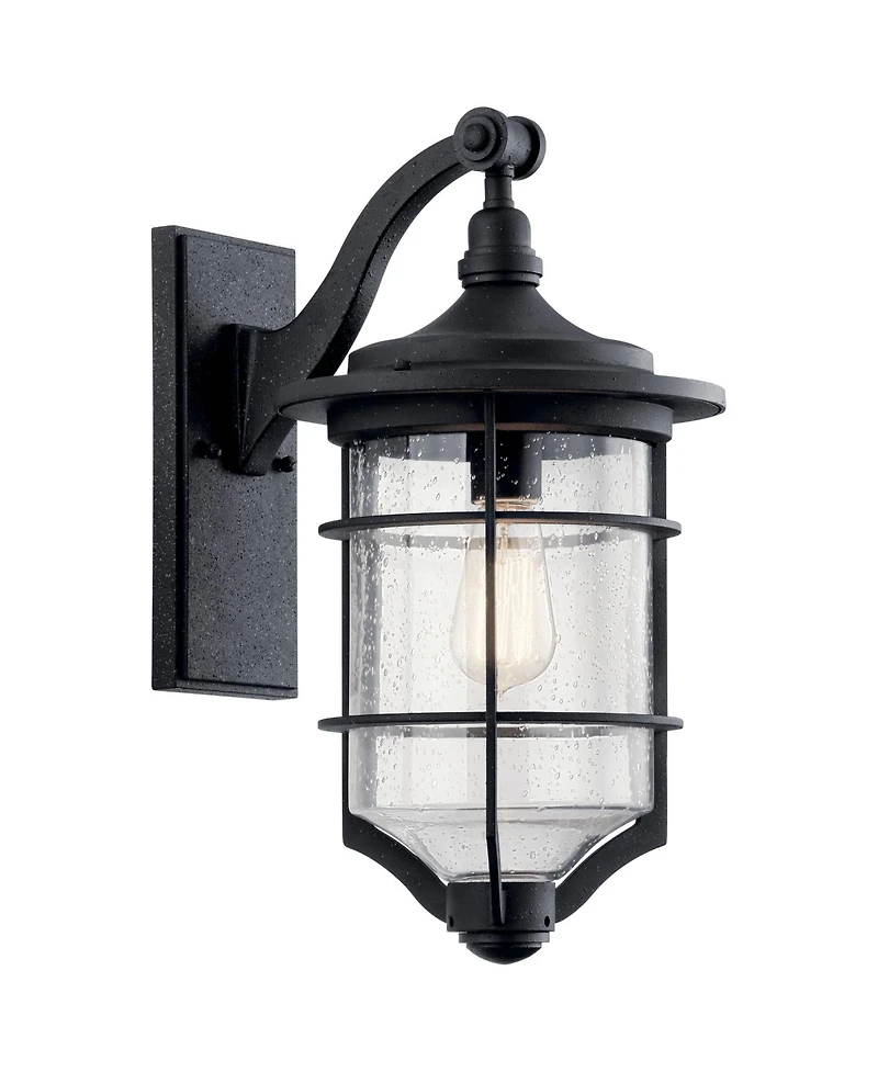 Kichler Royal Marine 18 1/4" High Black Outdoor Wall Light