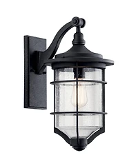 Kichler Royal Marine 18 1/4" High Black Outdoor Wall Light