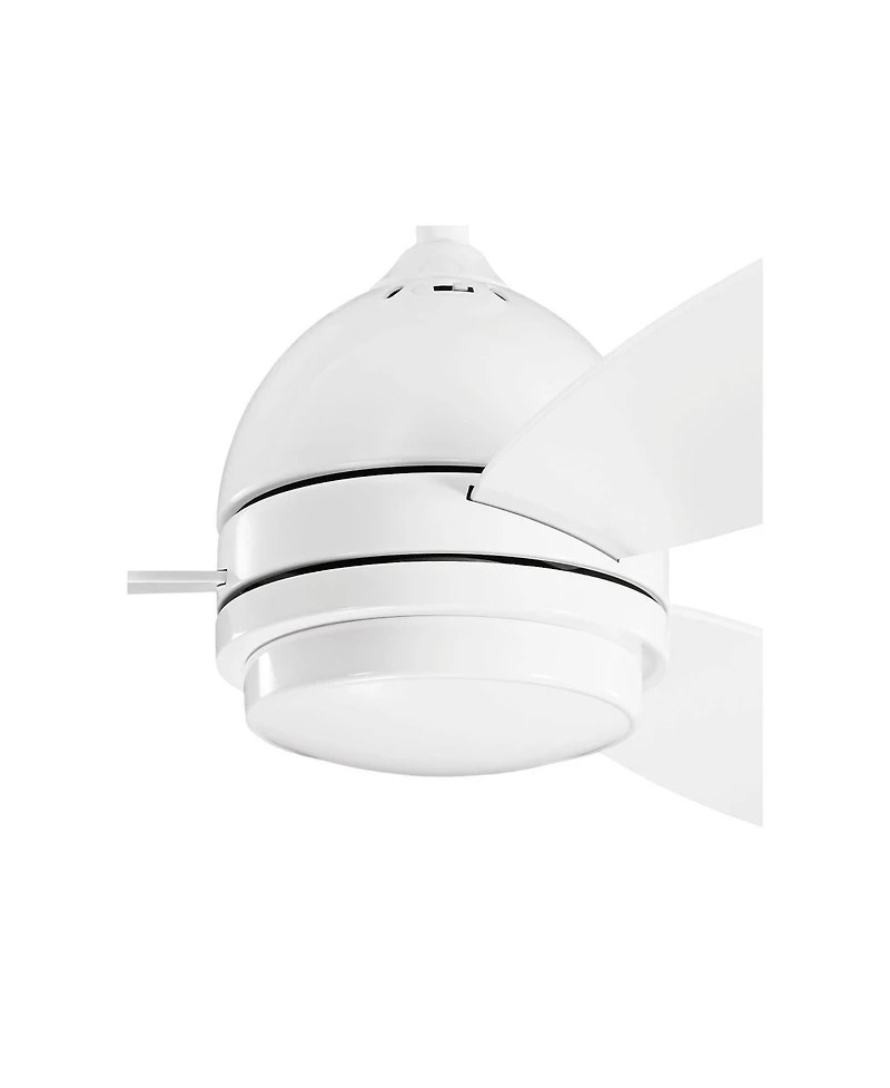 52" Kichler Vassar White Modern Led Ceiling Fan with Wall Control