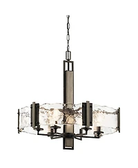 Kichler Aberdeen 28" Wide 6-Light Olde Bronze Modern Rustic Pendant