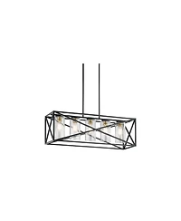 Kichler Moorgate 36" Wide Black Finish Kitchen Island Linear Pendant