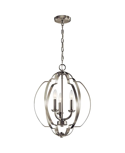 Kichler Voleta 16 1/2" Wide Brushed Nickel 3-Light Foyer Pendant