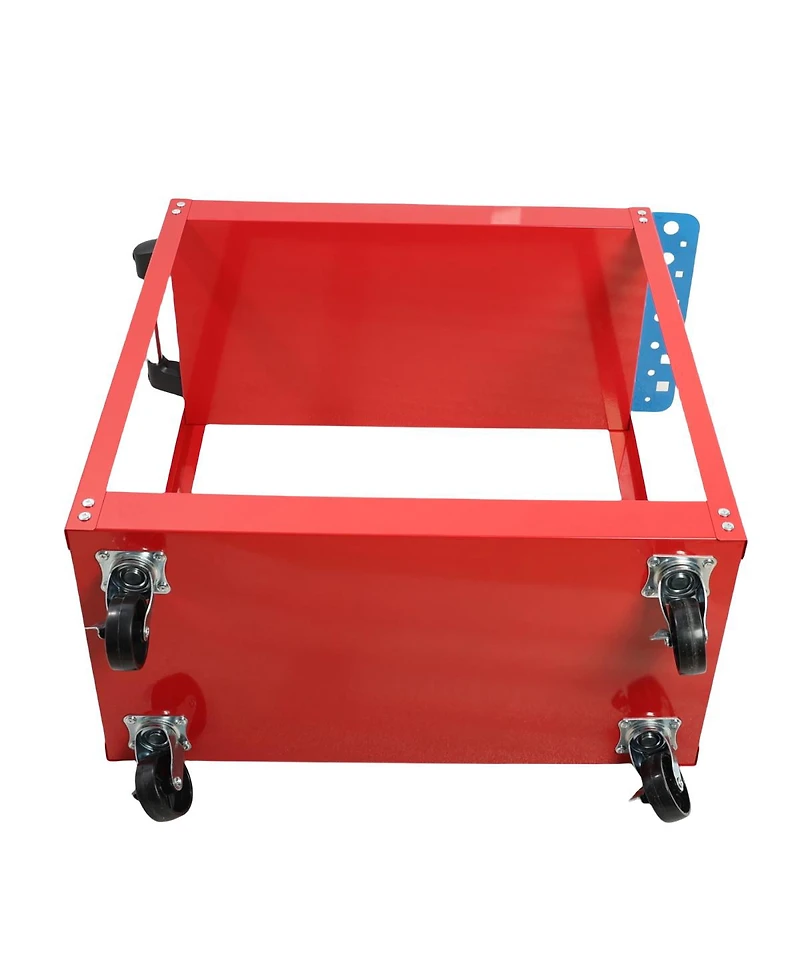 Streamdale Furniture Heavy Duty 2-Tier Steel Tool Cart with Lockable Wheels