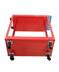 Streamdale Furniture Heavy Duty 2-Tier Steel Tool Cart with Lockable Wheels