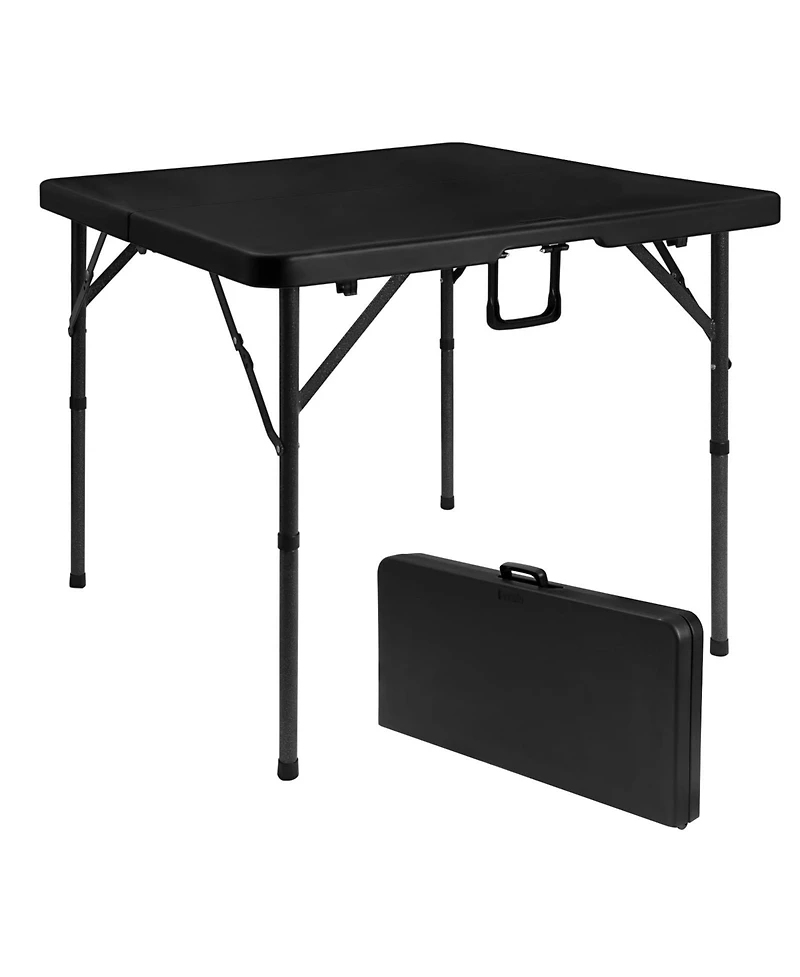 Piscifun Folding Card Table Portable Hdpe Half Fold Handle Indoor Outdoor Heavy Duty