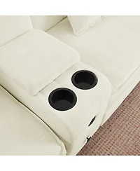 Streamdale Furniture Modular L-Shaped Sectional Sofa with Reversible Chaise and Storage Console