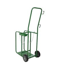 Streamdale Furniture Dual Cylinder Welding Cart with 8" Solid Wheels, 440lb Capacity