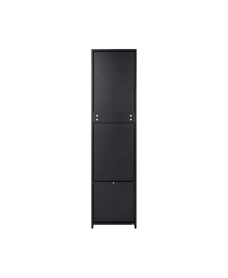 Streamdale Furniture Tall Kitchen Pantry Freestanding Cabinet with Door and Two Drawers