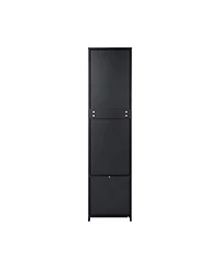 Streamdale Furniture Tall Kitchen Pantry Freestanding Cabinet with Door and Two Drawers
