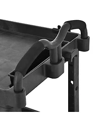 Streamdale Furniture Heavy-Duty Tray Top Service Cart with 550 Lbs Capacity and Wheels