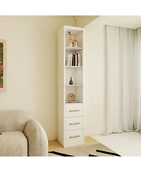 Streamdale Furniture 3-Drawer Side Storage Cabinet, 15.75x85.04