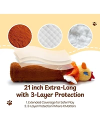 Nocciola Pure Toy Rumble Roo Cat Wrestling Toy, 22 Inch Chicken Puppet with 5 Catnip Pouches, Treat Pocket and Reinforced Protective Kicking Glove