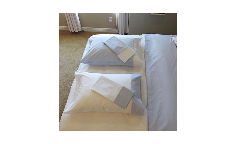 Royal Tradition Bicolor Percale Duvet Cover Set (6-Piece)