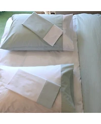 Royal Tradition Bicolor Percale Duvet Cover Set (6-Piece)