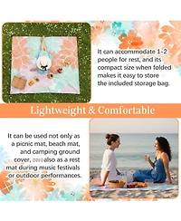 Piscifun Lightweight Portable Waterproof Sandproof Outdoor Picnic Blanket with Storage Bag