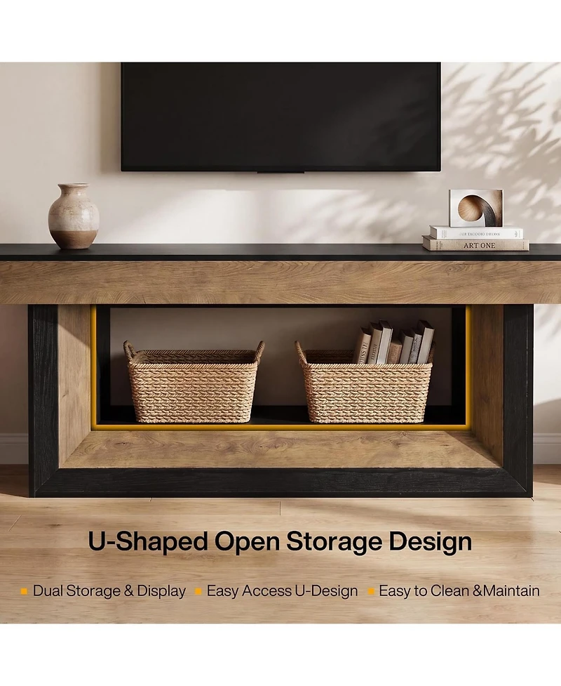 Tribesigns 63" Farmhouse Tv Stand for TVs up to 70"