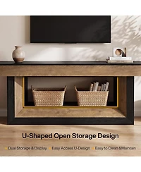 Tribesigns 63" Farmhouse Tv Stand for TVs up to 70"