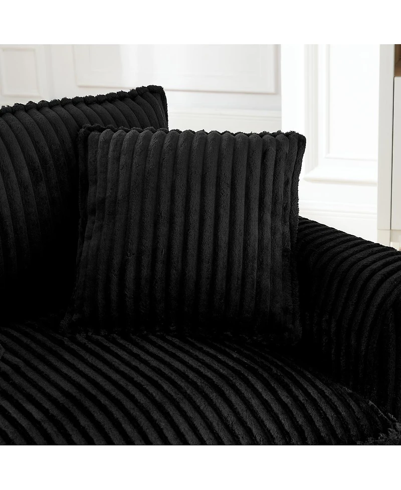 Streamdale Furniture Comfortable Single Lazy Sofa Chair with Backrest and Armrests