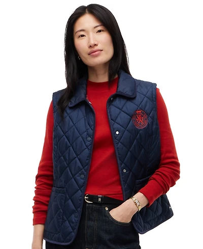 Tommy Hilfiger Women's Quilted Club Collar Vest