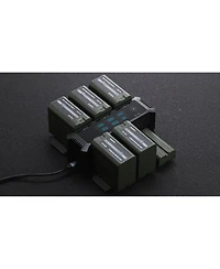Tilta 6-Channel Foldable Charging Station for Np-f Batteries with 2 Np-F970 Batteries