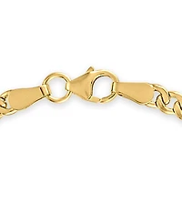 Macy's Double-Sided Cuban Chain 8.5" Bracelet 10k Yellow Gold (4mm)