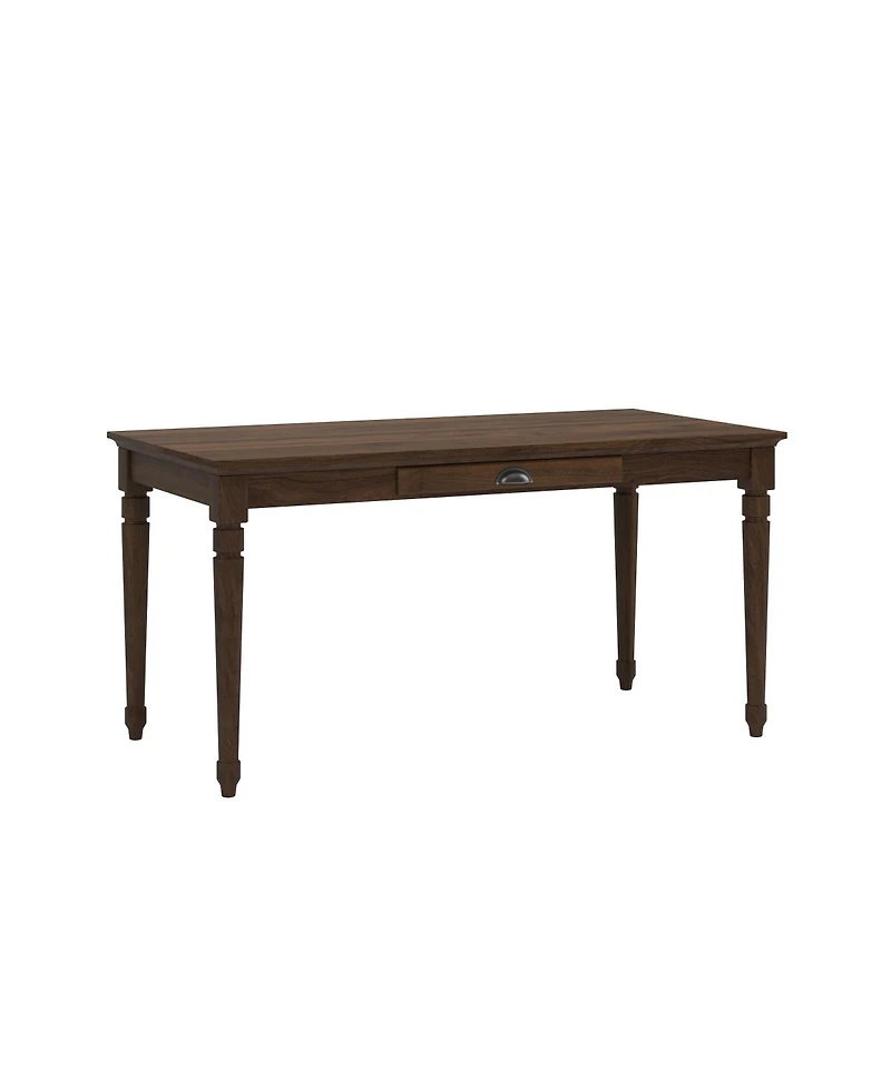 Streamdale Furniture 60" Rustic Farmhouse Writing Desk with Drawer, Chestnut